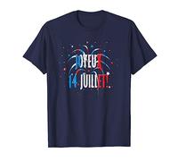 Jour de la Bastille, Texte Couleurs Drapeau Français, Joyeux 14 Juillet T-Shirt