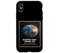 Jour de la Terre 22 Avril Vintage Globe Design Protect Our Planet Coque pour iPhone X/XS