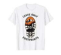 Jour de la Terre Camping Randonnée - Empreintes écologiques de Conservation de la Nature T-Shirt