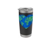 Jour de la Terre Cœur Mère Terre Nature Gobelet isotherme en acier inoxydable double paroi