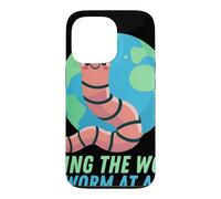 Jour de la Terre du ver de Terre sauvant Le Monde Un ver à la Fois Coque pour iPhone 13 Pro