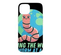 Jour de la Terre du ver de Terre sauvant Le Monde Un ver à la Fois Coque pour iPhone 15 Plus