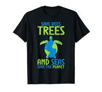 Jour de la Terre : sauvons les abeilles, les arbres et les mers, sauvons la planète T-Shirt