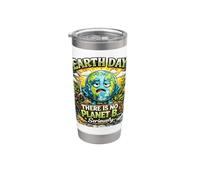 Jour de la Terre There Is No Planet B Earth Day Avertissement climatique Gobelet isotherme en acier inoxydable double paroi