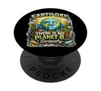 Jour de la Terre There is No Planet B Earth Day Avertissement Climatique PopSockets PopGrip Adhésif