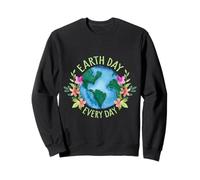 Jour de la Terre Tous Les Jours Sauvez la Planète Mère Terre Environnement Sweatshirt