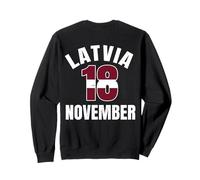 Jour de l'indépendance de la Lettonie 18 Novembre Fête Nationale lettone Sweatshirt