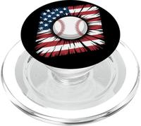 Jour de l'indépendance Patriotique du Baseball 4 Juillet PopSockets PopGrip pour MagSafe