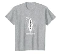 Jour de l'orange amérindien Vérité et réconciliation T-Shirt, Enfant, Gris Chiné, 4 Ans