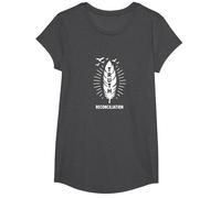 Jour de l'orange amérindien Vérité et réconciliation T-Shirt, Fille, Chiné Foncé, S