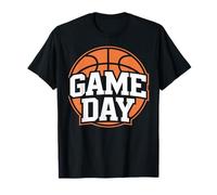 Jour de Match, Joueur de Basket-Ball, Ballon Orange, Graphique Cool T-Shirt