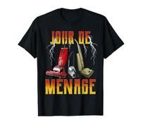 Jour de Ménage Maison Aspirateur Rock'n'Roll Energie T-Shirt Graphique avec Valeur