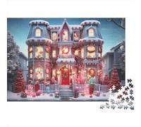 Jour de Noël Puzzle pour Tout Le Monde - 1000 Piece Thème de Noël Décoration Maison, Casse-tête Apaisant & Qualité Supérieure (1000pcs (75x50cm))