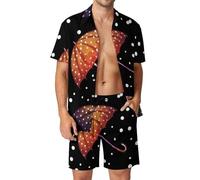 Jour De Pluie Chemise Hawaïenne Hommes Ensemble Chemise Short Et Pantalon De Plage Été 2 Pièces 3XL