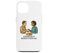 Jour de résolution des conflits en Octobre Coque pour iPhone 13