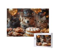 Jour De Thanksgiving Puzzle Animal 5000 Pièces Adultes,DIY Puzzles Art avec Boîte d'emballage et Photos de Référence,Relaxation/Soulagement du Stress/Jeux Amusants,Creatif Cadeau pour Femme M-868