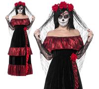 Jour De The Dead Corpse Bride Déguisement Squelette Halloween Femmes Déguisement