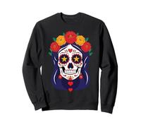 Jour des Fleurs Mortes Crâne Sucre Dia De Los Muertos Mexico Day Sweatshirt