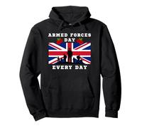 Jour des Forces armées. Drapeau des Soldats de l'armée Britannique Sweat à Capuche