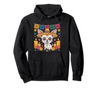 Jour des Morts Chihuahua Lover Cute Skull Dog Celebration Sweat à Capuche