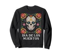 Jour des Morts Dia De Los Muertos Sugar Skull Halloween Sweatshirt