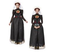 Jour Des Morts Mariée Sombre Dames Halloween Costume Fantaisie Deluxe Mexicain