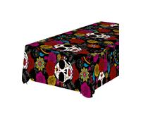 Jour des morts Nappe décoration de fête 137 x 274 cm multicolore