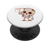 Jour des Morts, Souviens-TOI DE Moi Sugar Skull Los Muertos PopSockets PopGrip Adhésif