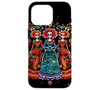 Jour des Morts Sugar Skull Trois Femmes Festival Mexicain Coque pour iPhone 16 Pro