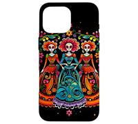 Jour des Morts Sugar Skull Trois Femmes Festival Mexicain Coque pour iPhone 16 Pro Max