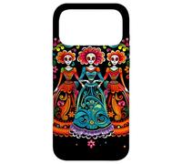Jour des Morts Sugar Skull Trois Femmes Festival Mexicain Coque pour iPhone 17 Pro Max