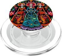 Jour des Morts Sugar Skull Trois Femmes Festival Mexicain PopSockets PopGrip pour MagSafe