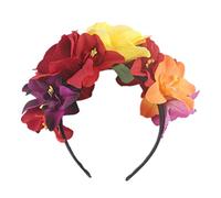 Jour du bandeau de fleurs mexicaines du costume de fête du casque mort NC27.