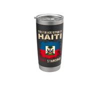 Jour du drapeau haïtien Première République Noire d'Haïti Gobelet isotherme en acier inoxydable double paroi