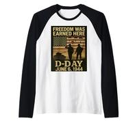 Jour J 81e Anniversaire Normandie 1944 Militaire Hommage Homme Manche Raglan