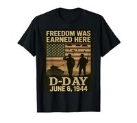 Jour J 81e Anniversaire Normandie 1944 Militaire Hommage Homme T-Shirt
