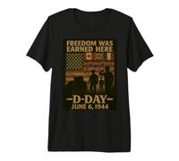 Jour J 82e Anniversaire 1944-2026 Hommage commémoratif des Anciens Combattants T-Shirt Haut de Gamme