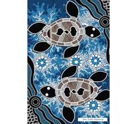 Journal 100 Page - Authentic Aboriginal Art by Stephen Hogarth - Sea Turtles