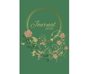 Journal 2026: Women's simple green whimsy New Years writing notebook