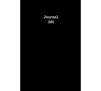 Journal 365: 1 page per day planner notebook - Undated - Simple - Lined pages - 6x9