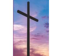 Journal 5.5 x 8.5, 101 pages: Prayer journal, Bible verse, scripture memorization, Faith, Jesus, God, Lord, Sermon notes, Cross, Sunset, Hope, Teens, Women, Men