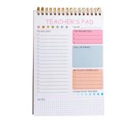 Journal académique à double spirale pour enseignant, 52 feuilles, bloc-notes pour les cours et le travail