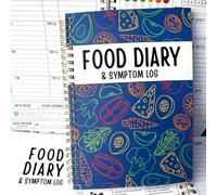 Journal alimentaire et carnet de symptômes - Journal alimentaire quotidien et suivi de la santé intestinale pour IBS, faible FODMAP, allergies et intolérances - Mise en page en 2 pages pour les repas