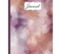 Journal And Sketchbook: Composition Size (7.5"X9.75") With Lined And Blank Pages, Perfect For Journal, Doodling, Sketching And Notes: Purple Gold Dust