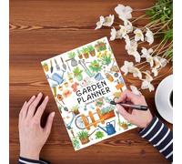 Journal annuel de planification du jardin - Carnet de gestion sur douze mois, planificateur mensuel | Carnet de planification du jardinage, suivi soins, organisateur détail