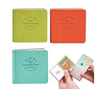 Journal aquarelle | 3 blocs de papier à couverture rigide de 5 x 5 cm, carnet de croquis de poche | pour artistes débutants, voyage, école, extérieur, journal, dessin