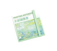 Journal aquarelle avec fermeture élastique avec peinture et palette 50 feuilles de papier aquarelle de voyage 300 g avec plateau pliable