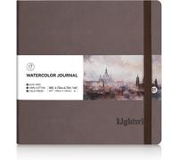Journal Aquarelle Carré, 100 % Coton, Presse À Froid, Petit Carnet De Croquis De 12 X 12 Cm, 20 Feuilles (63,5 Kg/300 G/M²), Sans Acide Pour Aquarelle, Gouache, Acrylique