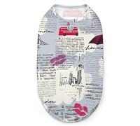 Journal avec Un Lettrage de Londres pour Animaux de Compagnie - Gilet Mignon pour Chien - T-Shirt Doux sans Manches pour Chiot, Chat, Chat - M