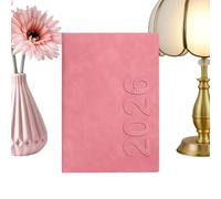 Journal calendrier 2026 - Sections hebdomadaires et mensuelles, organiseur portable avec pages de notes, suivi des objectifs avec porte-stylo, planificateur complet, planificateur de gestion du temps